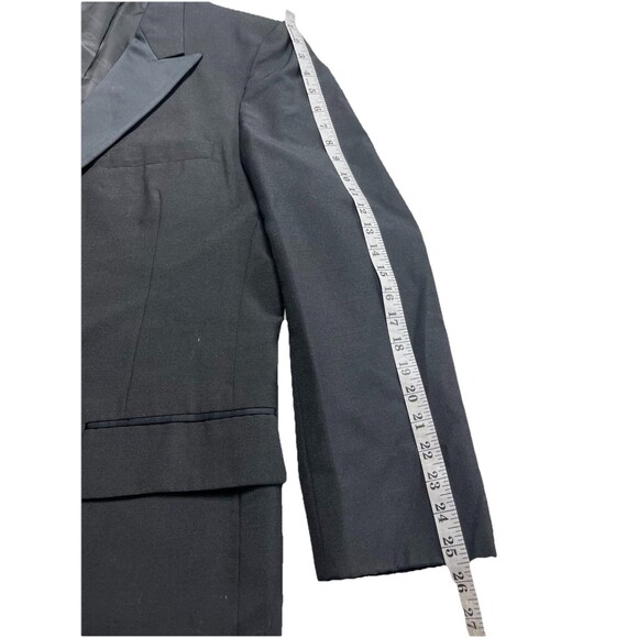 Christian Dior Tuxedo Jacket Vintage Suit Blazer Playboy Smoking Coat Mens 42L - Picture 11 of 12